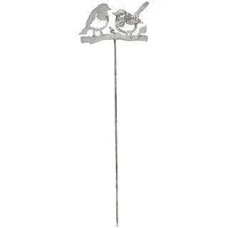 Ambiente Haus Gartenstecker »Gartenstecker Vogel (H) 85cm«, (1 St.), grau