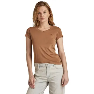 G-Star RAW Damen Eyben Slim V-Neck Top 2.0, Braun (Toasted Coconut gd D24533-B059-G414), XS