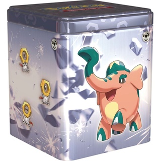 Pokémon Stapel-Tin-Box Metall (3 Boosterpacks & 2 Stickerbögen)