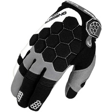 ON BOARD Motocross-Handschuhe für Kinder, KX-3, KID UNISEX, XL, schwarz/grau/weiß