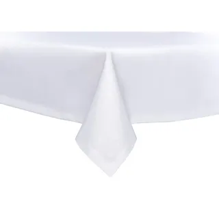 texpot Tischdecke 110 x 160 cm Weiß Leinenoptik Lotuseffekt Fleckschutz Bügelfrei Tischtuch