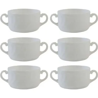 Arcoroc 6 ARCOROC Suppentassen Trianon White weiß 320,0 ml