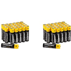 Intenso Energy Ultra AAA Micro LR03 Alkaline Batterien 24er Box, Gelb-Schwarz (Packung mit 2)