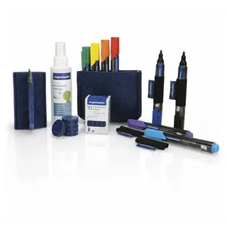 Magnetoplan Whiteboard Zubehör-Set Essential Set Blau