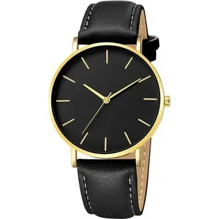 Moderne Wilson Herrenuhr Schwarz/Golden - Stilvoll und Elegant KP22693 - Schwarz, Gold