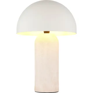 HOMSY BY ANA JOHNSON Tischleuchte "LUMEVA Pilz Lampe", beige matt, Leuchten, Keramik, Pilzleuchte, Höhe 38cm, beige, Metall, E14 Fassung, Tischleuchte, Topseller