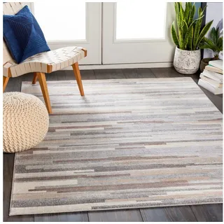 livabliss Teppich »MAASTRICHT« rechteckig 9 mm Höhe Skandi Design, Modern Boho Kurzflor Wohnzimmerteppich, Flurteppich, braun