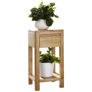 Livetastic Blumensäule , Buchefarben , Holz , Kernbuche , vollmassiv , 30x60x30 cm , Wohnzimmer, Wohnzimmertische, Blumenständer, Sonstige Blumenständer