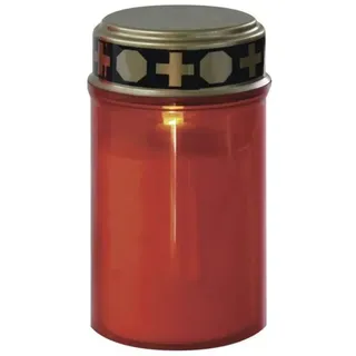 LED Friedhofskerze rot 2x C Sensor DCCV20
