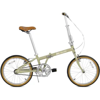 FabricBike Klappfahrrad, Alu-Rahmen, Single Speed, klapprad 20 Zoll, Folding, klapp Fahrrad, Klapprad Erwachsene, Fabric Bike Folding Bike (Light Sand)