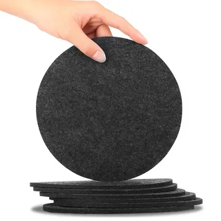 7 STK Topfuntersetzer Filzuntersetzer Rund 22 cm, Topfschoner Pfannenschutz Stapelschutz Filzunterlage,Runde Filz Tellerteiler Filz Topfschutz Pfannenschoner, Tischuntersetzer für Töpfe Gläser Vasen