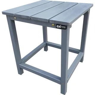 AXI Tess Beistelltisch aus Holz in Grau | Kleiner Tisch für Garten, Balkon, Terrasse | Couchtisch / Gartentisch 40,5 x 40,5 x 46 cm - Grau