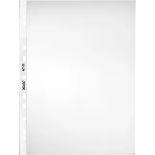 Herlitz 5824008 Prospekthülle ,A4, glasklar, Stärke: 0,06 mm, 100 Stück