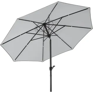 Schneider Marktschirm Ø 300 cm Silbergrau mit Kurbelmechanik