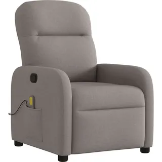 Massagesessel Taupe Stoff - Taupe