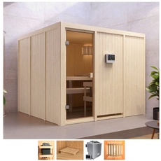 Bild von Sauna »Ferun«, 9-kW-Bio-Ofen mit ext. Steuerung, beige