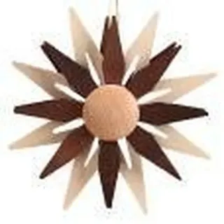 Christbaumschmuck Weihnachtsstern Kieferblätter doppelt Rot Ø 7cm NEU Behang