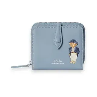Polo Ralph Lauren für Damen. 427P17882001 Kompakte Geldbörse Polo Bear blau (OSFA), Lässig, Leder