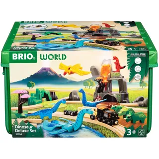 BRIO World - Dinosaurier Deluxe Set - 45-teiliges Zugset für Kinder ab 3 Jahren