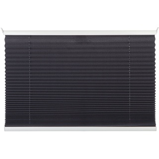 mydeco® 60x130 cm [BxH] in grau - Plissee Jalousie ohne bohren, Rollo für innen incl. Klemmträger (Klemmfix) - Sonnenschutz, Sichtschutz für Fenster