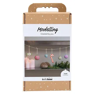 Creativ Company Bastelset Modellieren Weihnachtsfiguren Papiermaché Dekoration