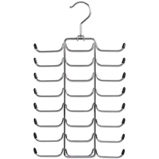 Zeller Present 17147 Krawatten-/Gürtelhalter, Metall verchromt, ca. 21 x 40 cm, Alu