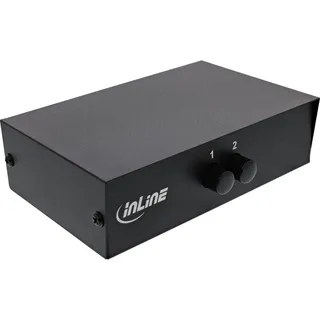 InLine AV Umschalter manuell 2-Port, Cinch IN/Out,
