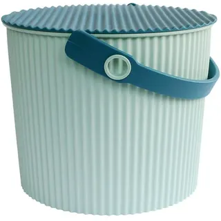 Eimer mit Deckel Omnioutil Hachiman blau, 27.1x21.1x25.4 cm