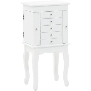 vidaXL Schmuckschrank Weiß - Weiß