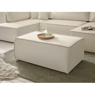 OTTO home Hocker FINNLEY Cord 102 x 42 x 69 cm Beige