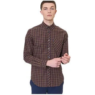Ben Sherman Signature House Check Langarmhemd - Brown - S