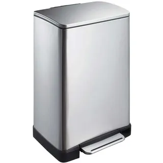 Eko Tritt-Mülleimer 40 l Silber