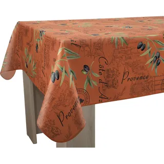 Le linge de Jules Tischdecke schmutzabweisend quadratisch 150 x 150 cm Provence Tomette