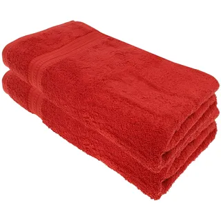 Julie Julsen Bio Badetuch-Set 2 STK. 100x150 Bordeaux 100% Baumwolle Frotte 550g/m2