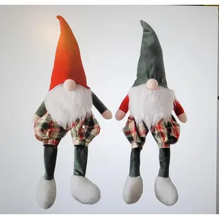 BOLTZE Kantenhocker Lionel Wichtel 47cm 2fach sortiert - Weiß, Grün