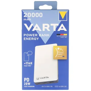 Varta Energy 20000 schwarz/weiß (57978-101-111)