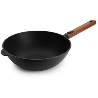 WOLL Wokpfanne mit Holzgriff 28cm ECO-LOGIC Antihaft