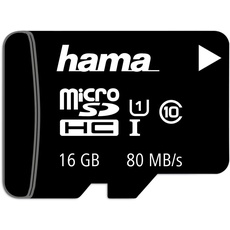 Bild von microSDHC 16GB Class 10 UHS-I 80MB/s + SD-Adapter/Mobile