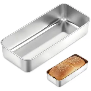 HMCEY Kastenform Brotbackformen Edelstahl 32.5 X 14.5 X 6 CM,Kuchenform Kasten Backform,Bread Loaf Pan Baking,Brotformen zum Backen,Kastenbackform Rechteckig,Toastbrotform Tortenform für Toast