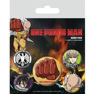One Punch Man Ansteck-Buttons 5er-Pack Destructive