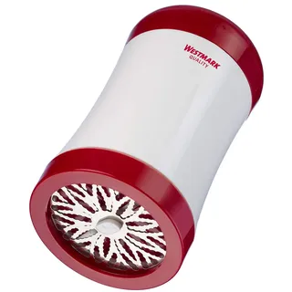 Westmark Kräuter-Schneider/Parmesan-Käsereibe, Mit austauschbaren, scharfen Einlege-Schneidscheiben, Kunststoff/Rostfreier Edelstahl, Weiß/Grün, 11602260, 7.50 x 7.50 x 13.40 cm