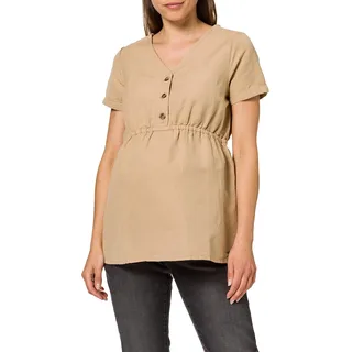 ESPRIT Maternity Damen Blouse ss Bluse, Sand-140, 34