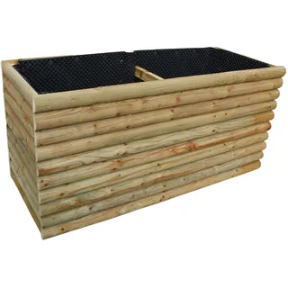 Gartenwelt Riegelsberger Hochbeet XXL 180x80 cm Kiefernholz imprägniert | Höhe 90 cm | Als Gemüsebeet, Kräuterbeet oder Frühbeet, inkl. Noppenfolie, wetterfest und langlebig