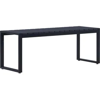 vidaXL Gartenbank 120,5 x 40 x 45 cm Schwarz