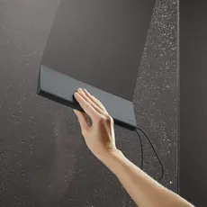 Bild Universal Duschabzieher mit Wandhalterung grau