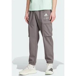 adidas Herren Mercedes - AMG Petronas Formula ONE Team Premium Woven HOSE grün|violett XS