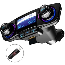 Bluetooth FM Transmitter Auto MP3-Player Handsfree Wireless Radio Audio Adapter mit Dual USB U Disk TF Karte AUX-Eingang Ausgang