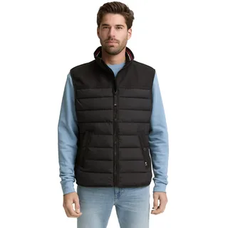 TOM TAILOR Herren Hybridweste mit Stehkragen