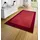 Teppich Läufer 160x230cm Teppichläufer Weicher Kurzflor Teppich Modernes Design Läufer für Flur Schlafzimmer Kinderzimmer Badezimmer Wohnzimmer Küche Dekoläufer Rot