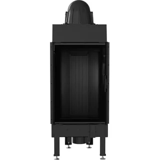 Kamineinsatz aus Stahl KRATKI NADIA 9 kW Ø 200 Schwarze Thermotec-Auskleidung - Schwarz